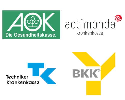 Logos der kooperierenden Krankenkassen